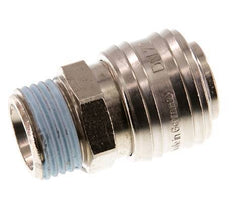 Vernikkeld Messing DN 7.2 (Euro) Luchtkoppeling Snelkoppeling G 1/2 inch Buitendraad Double Shut-Off