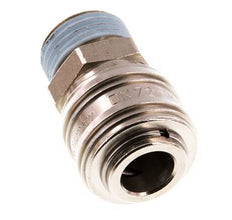 Vernikkeld Messing DN 7.2 (Euro) Luchtkoppeling Snelkoppeling G 1/2 inch Buitendraad Double Shut-Off