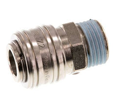 Vernikkeld Messing DN 7.2 (Euro) Luchtkoppeling Snelkoppeling G 1/2 inch Buitendraad Double Shut-Off