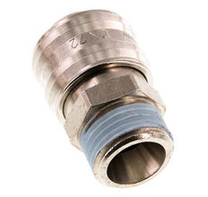 Vernikkeld Messing DN 7.2 (Euro) Luchtkoppeling Snelkoppeling G 1/2 inch Buitendraad Double Shut-Off