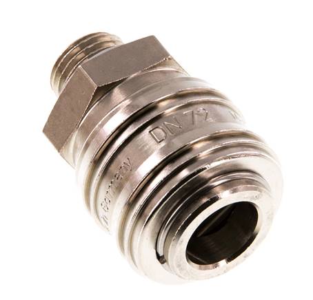 Vernikkeld Messing DN 7.2 (Euro) Luchtkoppeling Snelkoppeling G 1/4 inch Buitendraad