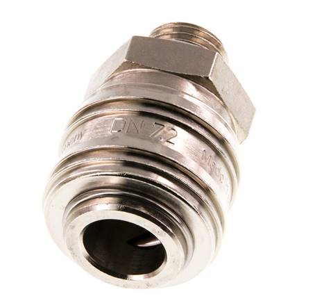 Vernikkeld Messing DN 7.2 (Euro) Luchtkoppeling Snelkoppeling G 1/4 inch Buitendraad