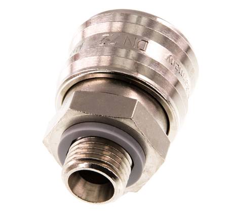 Vernikkeld Messing DN 7.2 (Euro) Luchtkoppeling Snelkoppeling G 1/4 inch Buitendraad