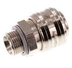 Vernikkeld Messing DN 7.2 (Euro) Luchtkoppeling Snelkoppeling G 3/8 inch Buitendraad Double Shut-Off