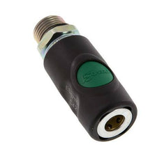 Composite material DN 7.4 Safety Air Coupling Socket with Push Button G 1/2 inch Male