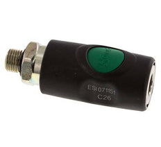 Composiet materiaal DN 7.4 Safety Luchtkoppeling Snelkoppeling met Drukknop G 1/4 inch Buitendraad