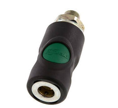 Composiet materiaal DN 7.4 Safety Luchtkoppeling Snelkoppeling met Drukknop G 1/4 inch Buitendraad