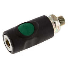 Composiet materiaal DN 7.4 Safety Luchtkoppeling Snelkoppeling met Drukknop G 1/4 inch Buitendraad