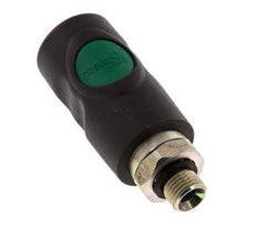 Composiet materiaal DN 7.4 Safety Luchtkoppeling Snelkoppeling met Drukknop G 1/4 inch Buitendraad