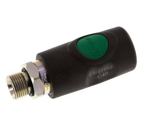 Composiet materiaal DN 7.4 Safety Luchtkoppeling Snelkoppeling met Drukknop G 3/8 inch Buitendraad