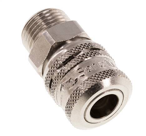 Staal/Messing DN 7.2 (Euro) Safety Luchtkoppeling Snelkoppeling G 1/2 inch Buitendraad
