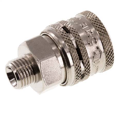 Staal/Messing DN 7.2 (Euro) Safety Luchtkoppeling Snelkoppeling G 1/4 inch Buitendraad