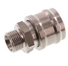 RVS DN 7.2 (Euro) Luchtkoppeling Snelkoppeling G 3/8 inch Buitendraad Double Shut-Off