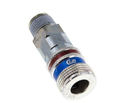 Staal/Messing DN 7.6 (7.2 Euro) Safety Luchtkoppeling Snelkoppeling R 3/8 inch Buitendraad