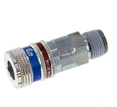 Staal/Messing DN 7.6 (7.2 Euro) Safety Luchtkoppeling Snelkoppeling R 3/8 inch Buitendraad