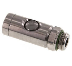 RVS 316L DN 7.4 Safety Luchtkoppeling Snelkoppeling met Drukknop G 1/2 inch Buitendraad