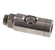 RVS 316L DN 7.4 Safety Luchtkoppeling Snelkoppeling met Drukknop G 3/8 inch Buitendraad
