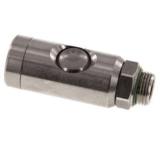 RVS 316L DN 7.4 Safety Luchtkoppeling Snelkoppeling met Drukknop G 3/8 inch Buitendraad