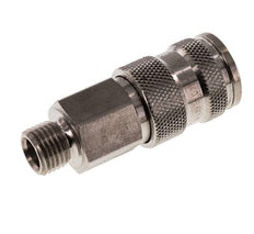 RVS 316L DN 7.8 Luchtkoppeling Snelkoppeling G 1/4 inch Buitendraad Double Shut-Off