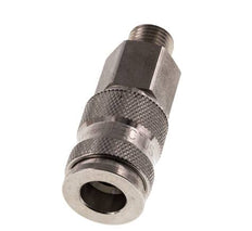 RVS 316L DN 7.8 Luchtkoppeling Snelkoppeling G 1/4 inch Buitendraad Double Shut-Off