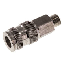 RVS 316L DN 7.8 Luchtkoppeling Snelkoppeling G 1/4 inch Buitendraad Double Shut-Off