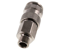 RVS 316L DN 7.8 Luchtkoppeling Snelkoppeling G 1/4 inch Buitendraad Double Shut-Off