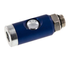 Gehard staal DN 7.4 Safety Luchtkoppeling Snelkoppeling met Drukknop G 3/8 inch Buitendraad