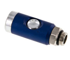 Gehard staal DN 7.4 Safety Luchtkoppeling Snelkoppeling met Drukknop G 3/8 inch Buitendraad