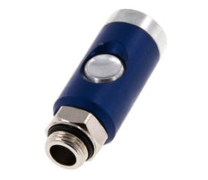 Gehard staal DN 7.4 Safety Luchtkoppeling Snelkoppeling met Drukknop G 3/8 inch Buitendraad
