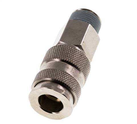 Gehard staal DN 7.8 Luchtkoppeling Snelkoppeling R 3/8 inch Buitendraad