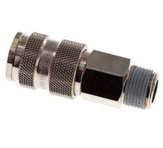 Gehard staal DN 7.8 Luchtkoppeling Snelkoppeling R 3/8 inch Buitendraad