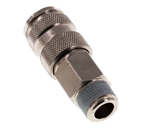 Gehard staal DN 7.8 Luchtkoppeling Snelkoppeling R 3/8 inch Buitendraad