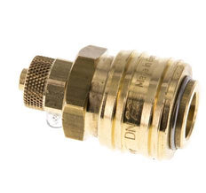Brass DN 7.2 (Euro) Air Coupling Socket 6x8 mm Union Nut