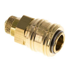 Messing DN 7.2 (Euro) Luchtkoppeling Snelkoppeling 6x8 mm Push-On Double Shut-Off