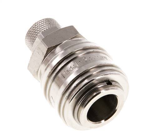 Vernikkeld Messing DN 7.2 (Euro) Luchtkoppeling Snelkoppeling 6x8 mm Push-On