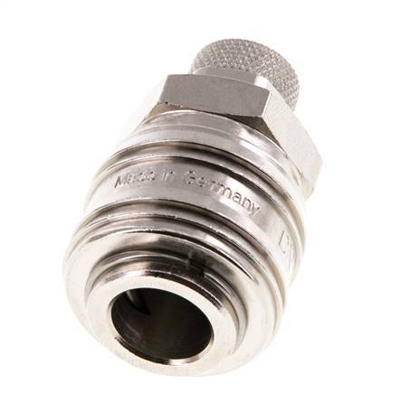 Vernikkeld Messing DN 7.2 (Euro) Luchtkoppeling Snelkoppeling 6x8 mm Push-On