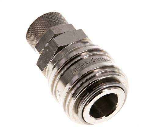 Vernikkeld Messing DN 7.2 (Euro) Luchtkoppeling Snelkoppeling 8x10 mm Push-On