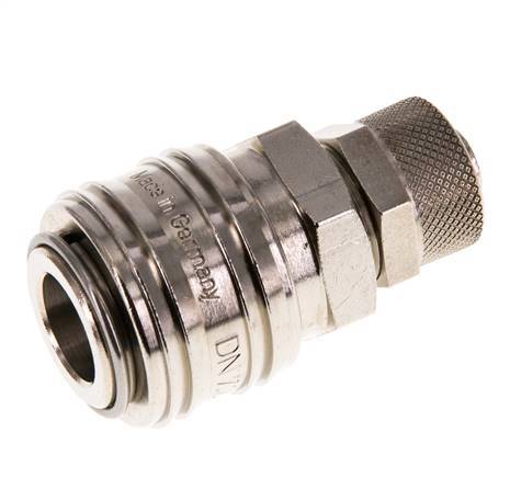 Vernikkeld Messing DN 7.2 (Euro) Luchtkoppeling Snelkoppeling 8x10 mm Push-On