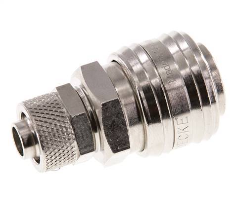 Vernikkeld Messing DN 7.2 (Euro) Luchtkoppeling Snelkoppeling 9x12 mm Push-On