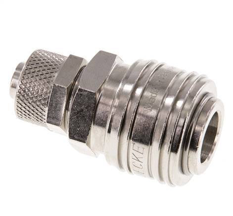 Vernikkeld Messing DN 7.2 (Euro) Luchtkoppeling Snelkoppeling 9x12 mm Push-On