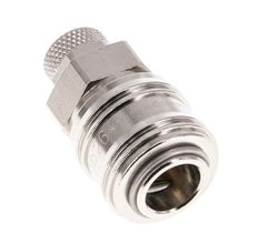 Vernikkeld Messing DN 7.2 (Euro) Luchtkoppeling Snelkoppeling 6x8 mm Push-On Double Shut-Off