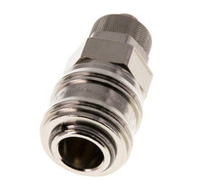 Vernikkeld Messing DN 7.2 (Euro) Luchtkoppeling Snelkoppeling 8x10 mm Push-On Double Shut-Off