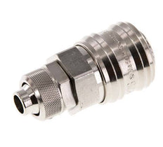 Vernikkeld Messing DN 7.2 (Euro) Luchtkoppeling Snelkoppeling 9x12 mm Push-On Double Shut-Off