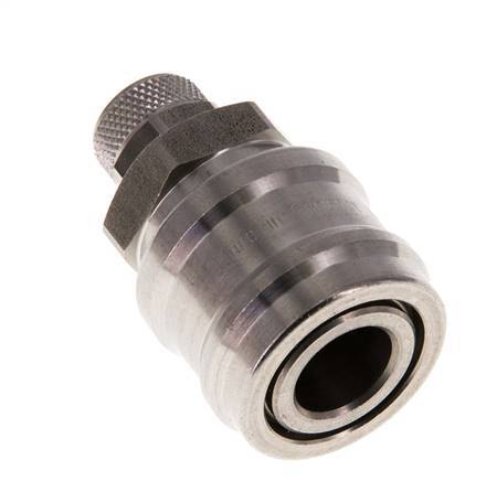 RVS DN 7.2 (Euro) Luchtkoppeling Snelkoppeling 6x8 mm Push-On Double Shut-Off