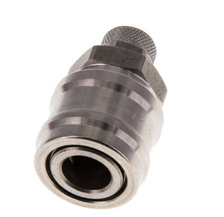 RVS DN 7.2 (Euro) Luchtkoppeling Snelkoppeling 6x8 mm Push-On Double Shut-Off