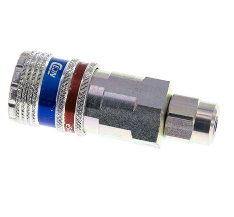 Staal/Messing DN 7.6 (7.2 Euro) Safety Luchtkoppeling Snelkoppeling 5x8 mm (streamline) Push-On