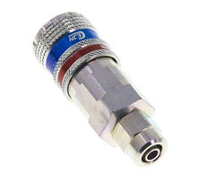 Staal/Messing DN 7.6 (7.2 Euro) Safety Luchtkoppeling Snelkoppeling 5x8 mm (streamline) Push-On