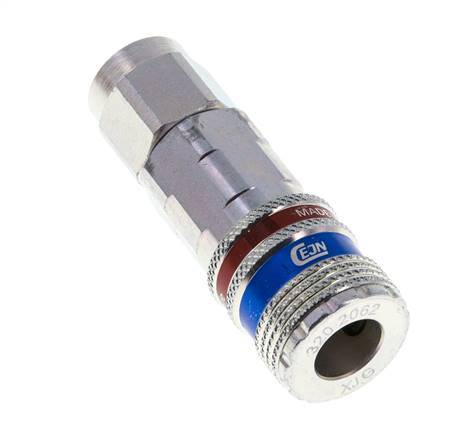 Staal/Messing DN 7.6 (7.2 Euro) Safety Luchtkoppeling Snelkoppeling 8x12 mm (streamline) Push-On