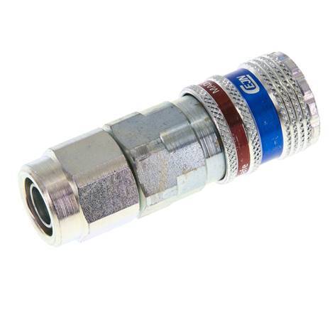 Staal/Messing DN 7.6 (7.2 Euro) Safety Luchtkoppeling Snelkoppeling 9.5x13.5 mm (streamline) Push-On
