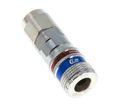 Staal/Messing DN 7.6 (7.2 Euro) Safety Luchtkoppeling Snelkoppeling 9.5x13.5 mm (streamline) Push-On
